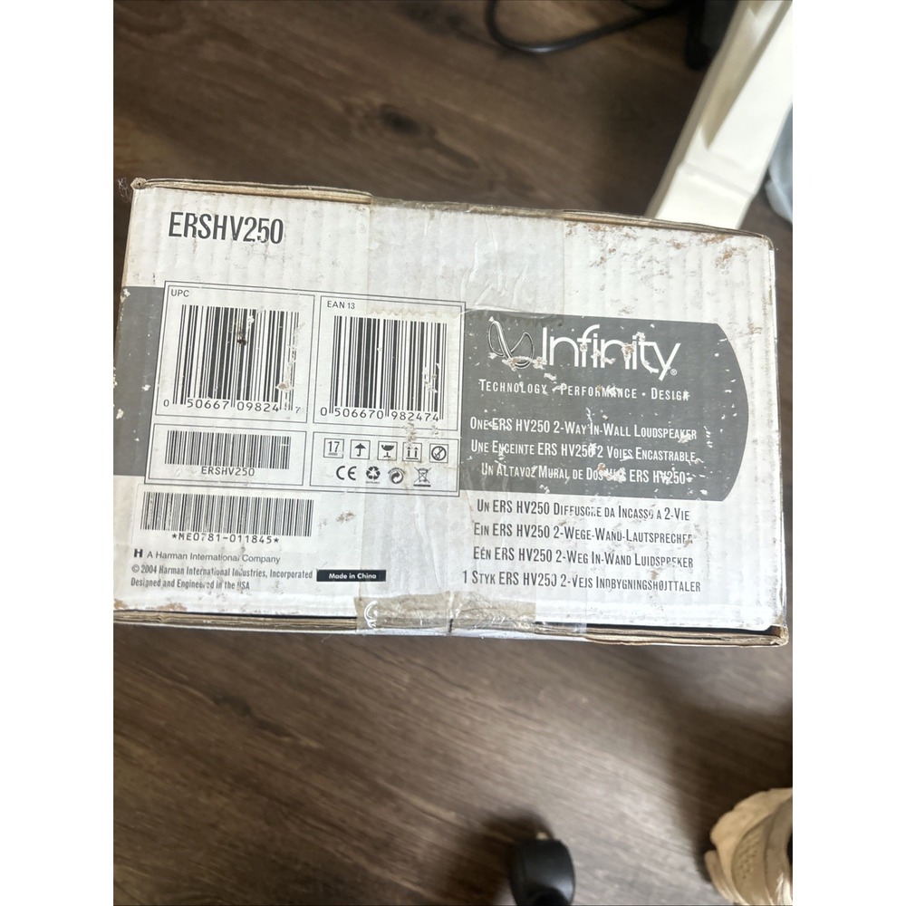 Infinity ERS HV250 In-wall Home Theater 2-Way Loud Speaker